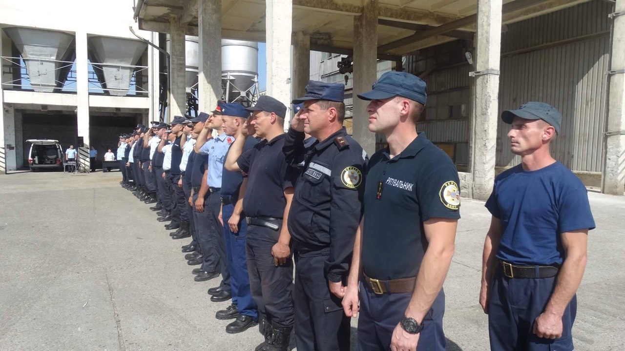 Рятувальники Закарпаття взяли участь у міжнародних змаганнях з газодимозахисної служби в Румунії