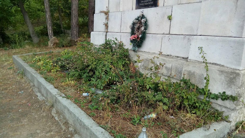 На Чорній горі у Виноградові невідомі учинили наругу над склепом (ФОТО)