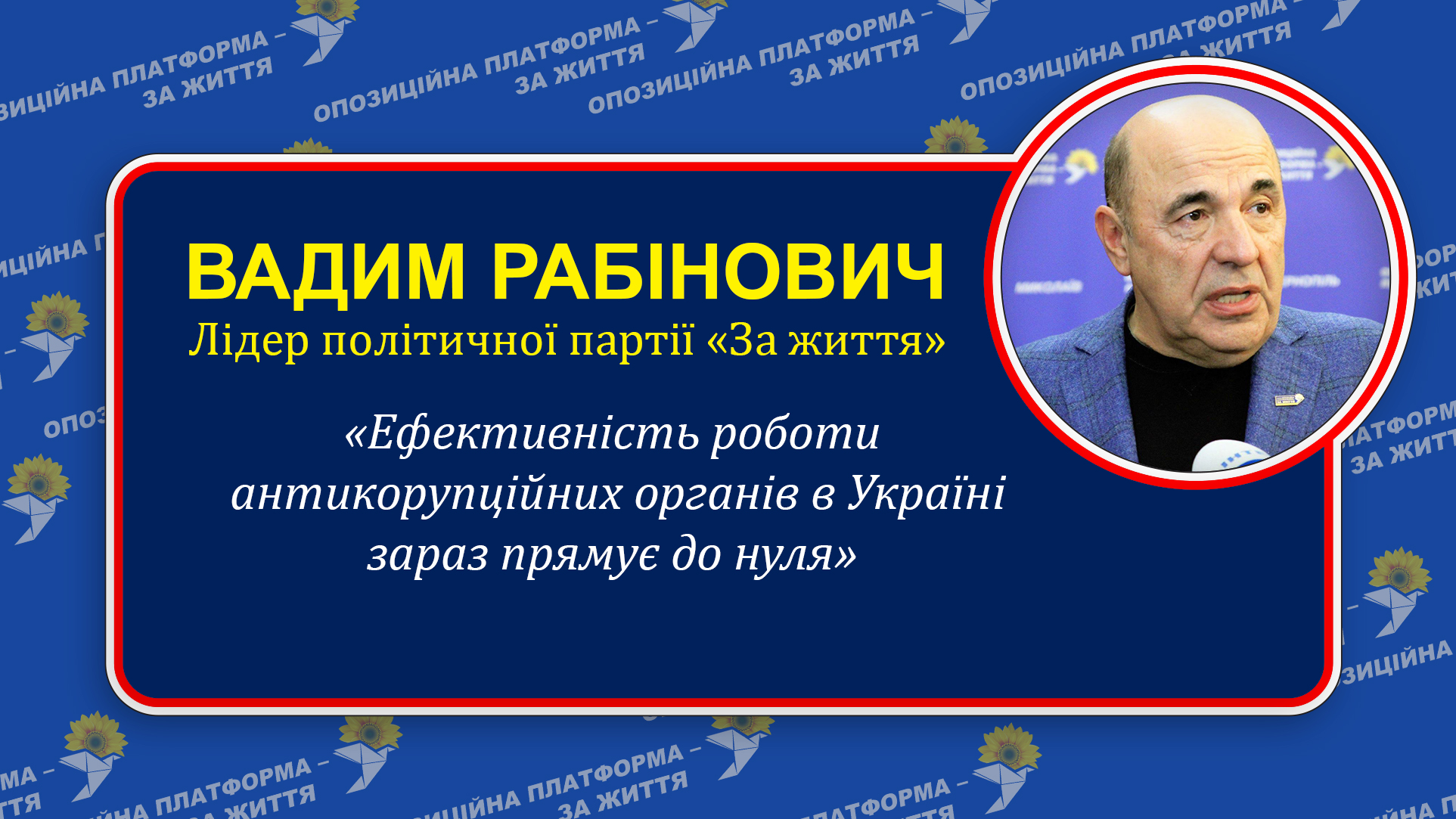 «Владі час визнати поразку в боротьбі з корупцією», - В.Рабінович