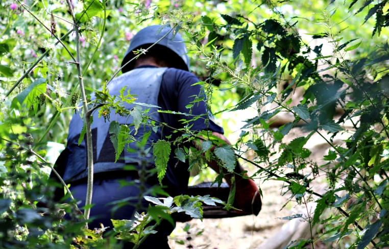 У Хусті на вулиці Небесної сотні знайшли протитанкову міну