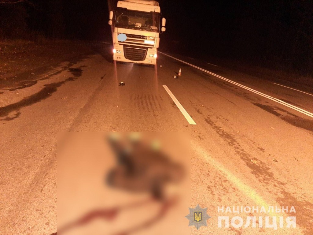 Загинув у ДТП: поліція встановлює особу чоловіка, якого збила вантажівка (ФОТО)