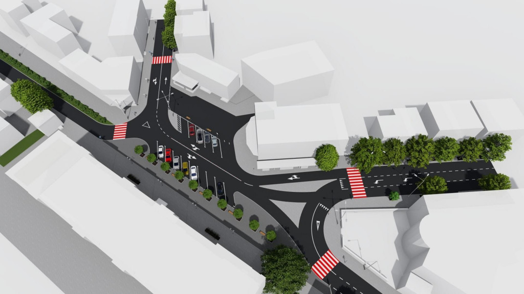 Повна реконструкція: як виглядатиме оновлена площа Вокзальна в Мукачеві (ФОТО)