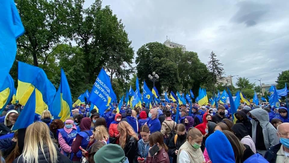 Ні - продажу! Представники політпартії «Опозиційна платформа – За життя» перед Верховною Радою захищають і відстоюють землі (ФОТО, ВІДЕО)
